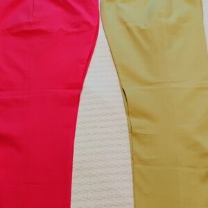 Stylish Pink and Tan Women's Trousers